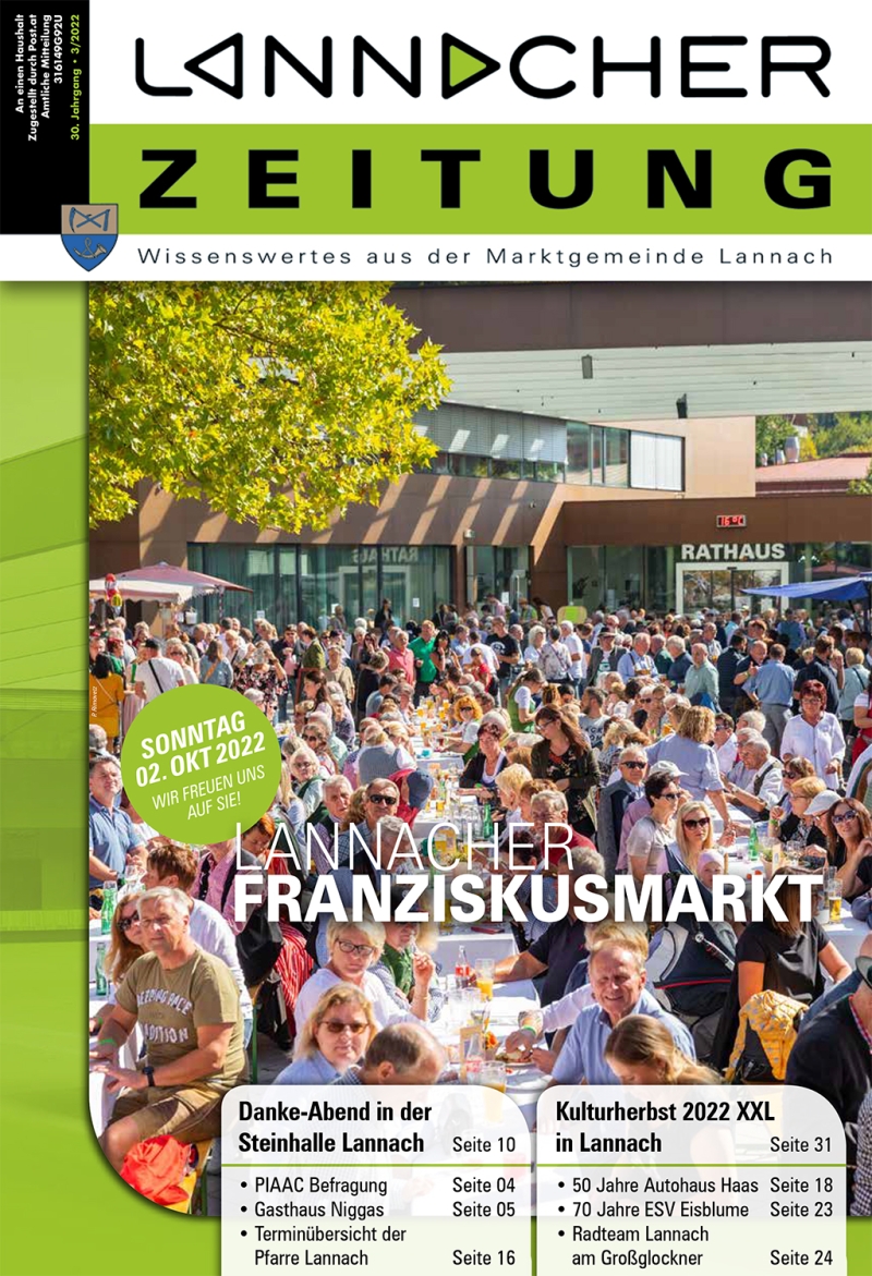 Lannach Gemeindezeitung Ausgabe 2022 / Quartal 03
