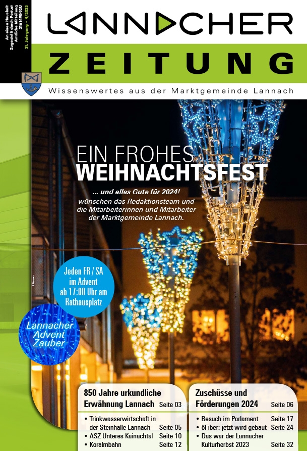 Lannach Gemeindezeitung Ausgabe 2023 / Quartal 04